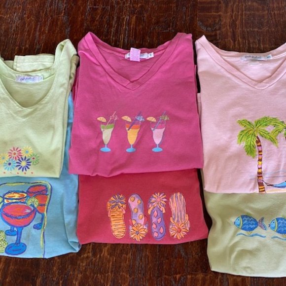 Bundle 6 * FRESH PRODUCE * 5 s/s T-SHIRTS + 1 slvls TANK * XS / S / M * SUMMER - Picture 3 of 15